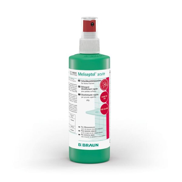 Meliseptol acute | Flächenschnelldesinfektion | 250 ml Sprühflasche