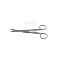 MAYO STILLE Schere TC, gebogen, stumpf/stumpf, 17 cm