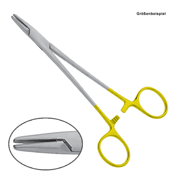 MAYO-HEGAR Nadelhalter TC, gerade, schlank, 16 cm