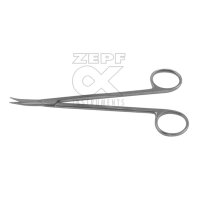 Präparierschere, gebogen, spitz/spitz, 15 cm