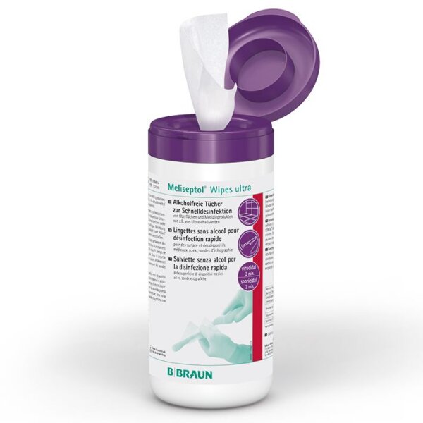 Meliseptol Wipes Ultra | 100 Tücher in der Dose