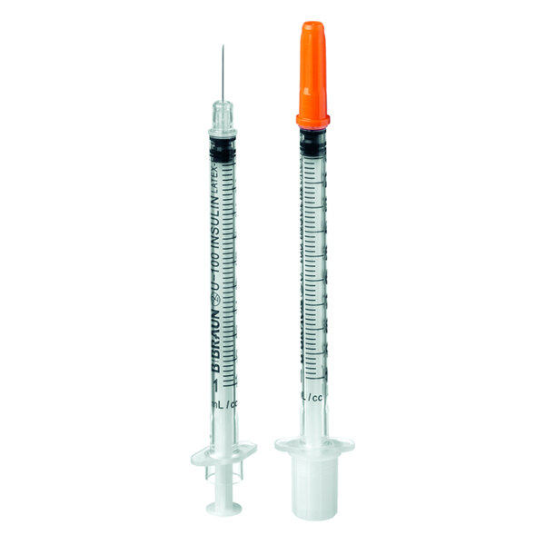 Omnican 100 Insulinspritzen 1 ml, U-100 (100 Stck.) mit integrierter Kanüle 0,30 x 12 mm