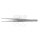 Semken Pinzette, gerieft, 15,5 cm