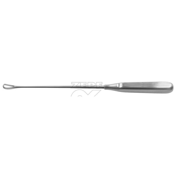 Sims Kürette, fest, scharf, Fig. 2, 8 mm