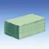 Falthandtücher grün 1-lagig, 25 x 23 cm (20 x...