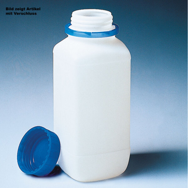 Vierkantflasche | PE-HD | 500 ml | ohne Originalitätsverschluss 130324 | 1 Stück