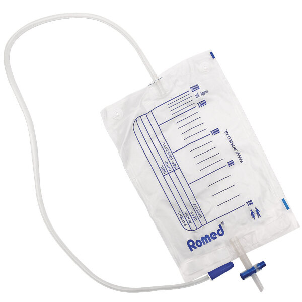Urinbeutel 2,0 Ltr. mit Ablaßhahn | einzeln steril | 1 Stück