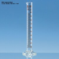 Messzylinder, hohe Form, SILBERBRAND-ETERNA, 100 ml : 1 ml
