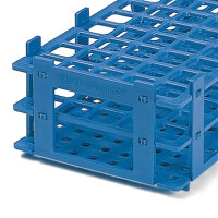 Reagenzglasgestell, PP, blau, für 55 Röhrchen...