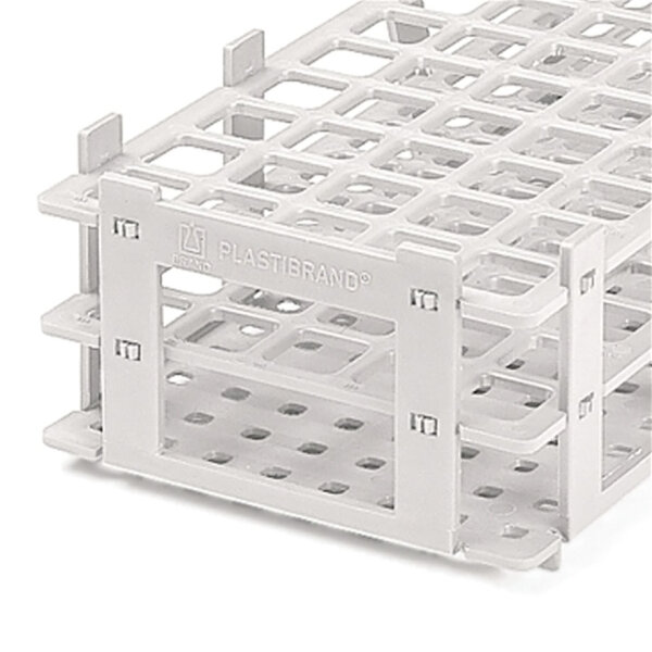 Reagenzglasgestell, PP, weiß, für 32 Röhrchen bis Ø 25 mm VE = 5 Stck.