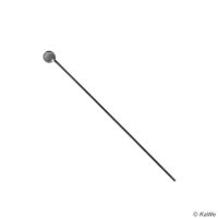 Kehlkopfspiegel Gr. 0, Ø 10 mm aus Metall
