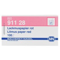 Lackmuspapier rot 10 x 70 mm (Heftchen mit 100 Streifen)...