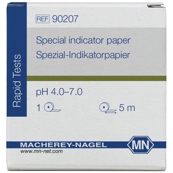 Indikatorpapier Macherey | pH 4,0 - 7,0 | 7mm  x 5m | 1 Rolle