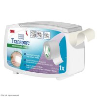 3M Transpore Fixierpflaster transparent, 2,5 cm x 5 m cm...