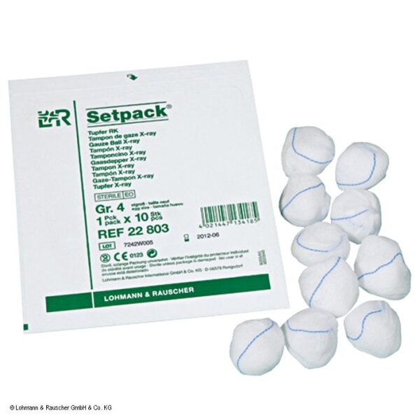 Setpack Tupfer RK steril Gr. 6 extragroß (20 Stck.)