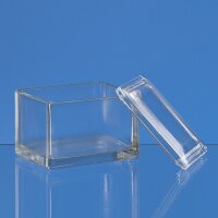 Färbetrog, Natron-Kalk-Glas, mit Deckel 105 x 85 x...
