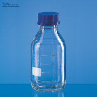 Laborflasche, Boro 3.3, 250 ml, mit Teilung, GL 45, mit...