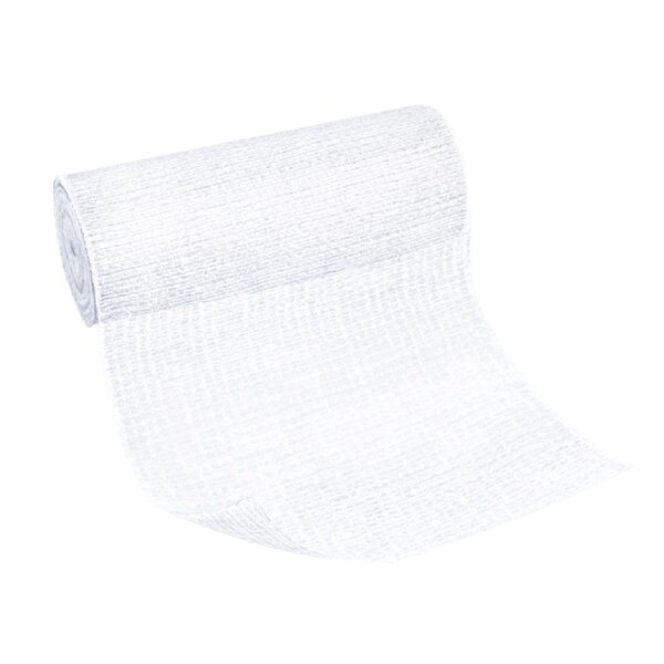 BDF Elastomull haft | Fixierbinden | 4cm x 4m | weiß | 10 Stück