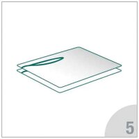 Bauchtuch-Set weiß, steril, 45 x 45 cm, 4-lagig, RK...