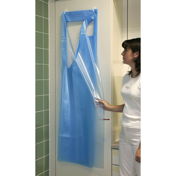 Clinhand Einmal-Schürzen 170 x 75 cm blau rautiert geprägt (25 Stck.) VE /