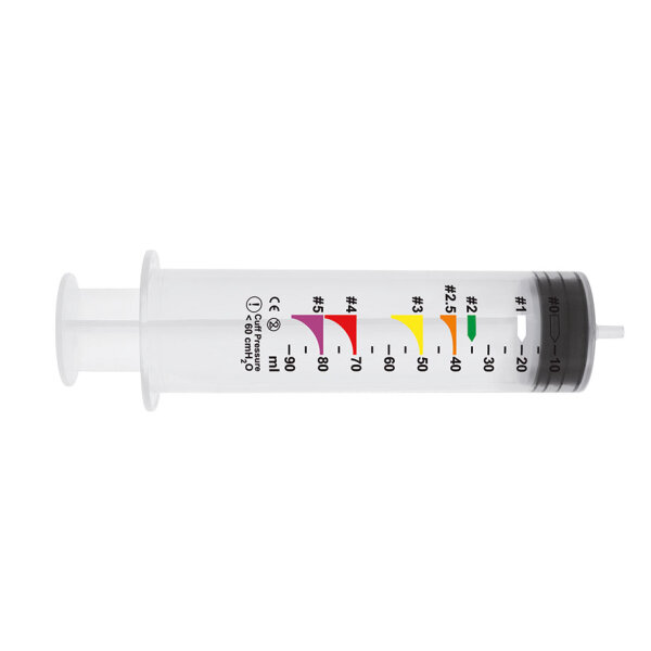 Einmal-Spritze 100 ml Luer-Ansatz, farbcodiert VE = 10 Stck.