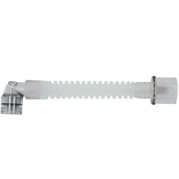 Gänsegurgel mit rechtwinkligem Drehkonnektor zu 22 mm I.D., 20 cm lang VE = 10 Stck.