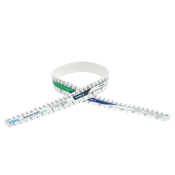Maßband für Rollmanschetten, farbkodiert, wiederverwendbar VE = 10 Stck.