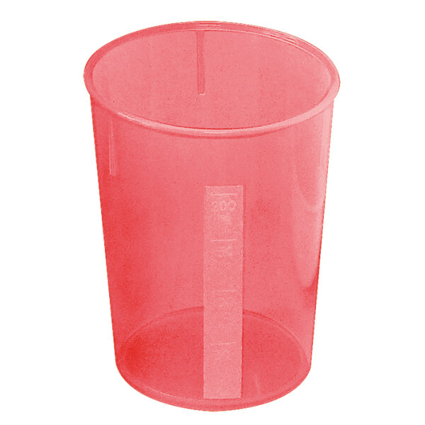 Schnabelbecher Unterteil rot transluzent VE = 10 Stck.