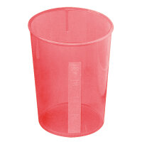Schnabelbecher Unterteil rot transluzent VE = 10 Stck.
