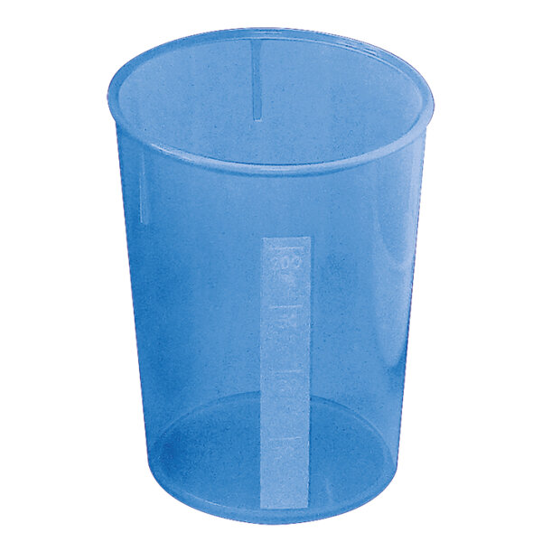 Schnabelbecher Unterteil blau transluzent VE = 10 Stck.