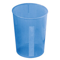 Schnabelbecher Unterteil blau transluzent VE = 10 Stck.