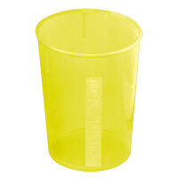 Schnabelbecher Unterteil gelb transluzent VE = 10 Stck.