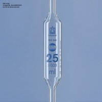 Vollpipette, BLAUBRAND, Klasse AS, 2 ml 1 Marke, AR-Glas,...