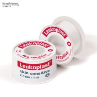 BDF Leukoplast skin sensitiv Heftpflaster | 2,5 cm x 2,6...
