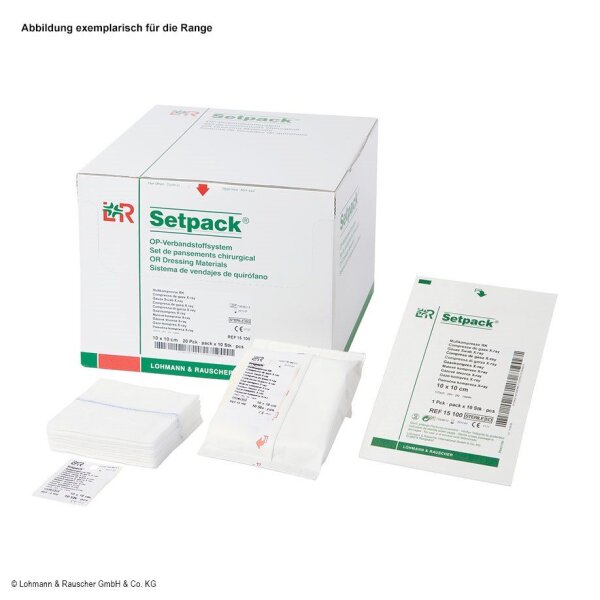 Setpack Mullkompressen RK steril 6-fach 10 x 12,5 cm (10 Stck.)