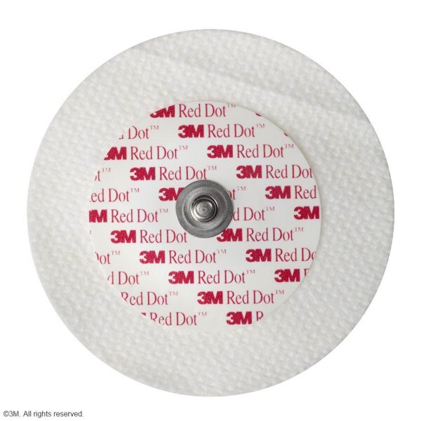 3M Red Dot EKG-Überwachungselektroden für Erw., für Intensiv Ø 6 cm (50 Stck.)