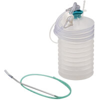 QUICKY-Saugflasche 500 ml, Ch.10, steril m. Drain, Nadel,...