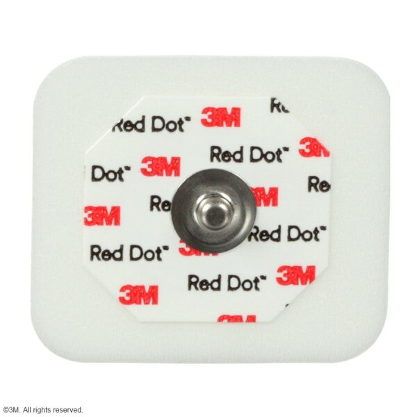 3M Red Dot EKG-Elektroden f. Erw. f.Intensiv 3,5 x 4 cm (50 Stck.) VE = 20 Btl.
