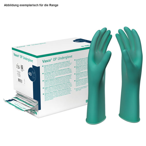 Vasco OP-Undergloves puderfrei, Latex, steril Gr. 6,5 (40 Paar)