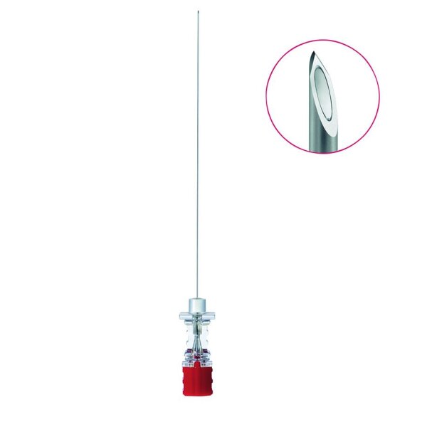 Spinocan Spinalkanüle 29 G, 0,35 mm Ø rot, 120 mm Stichlänge