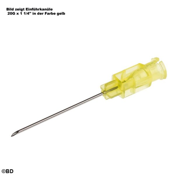 Einführkanüle 22 G x 1 1/4, schwarz, für 27 G Kanülen, steril