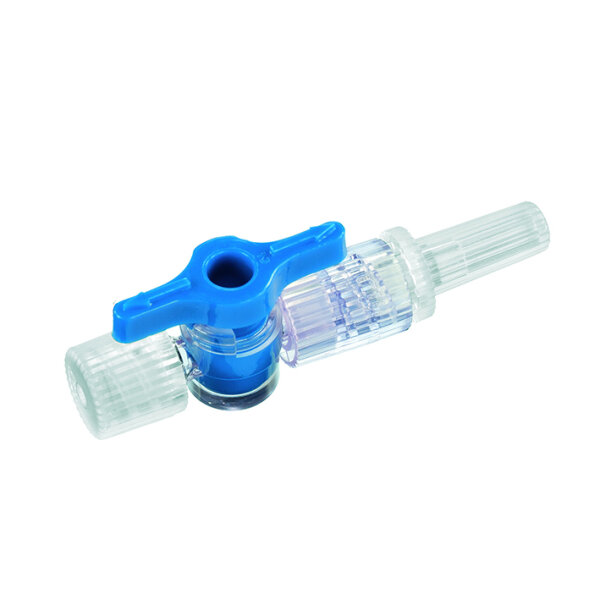 Discofix Einwegehahn blau  VE = 50 Stck.