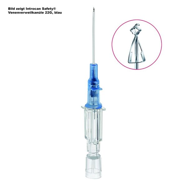 Introcan Safety Venenverweilkanüle 18G, 1,3 mm, grün/weiß, 32 mm Stichlänge