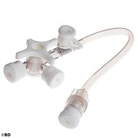 BD Connecta Plus 3 Dreiwegehahn, mit 7 cm...