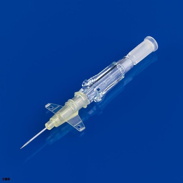 BD Insyte-N Venenverweilkatheter mit Flügeln, 24 G, 0,7 x 14 mm, gelb VE = 50 Stck. /