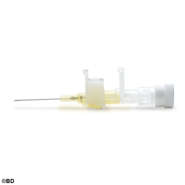 Neoflon Pro Venenverweilkatheter mit Flügeln, 24 G, 0,72 x 19 mm, gelb VE = 50 Stck. /