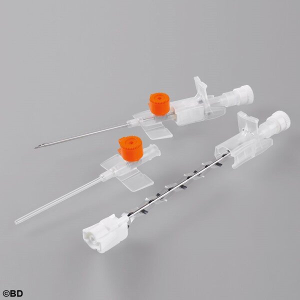 Venflon Pro Safety 14 G, 2,0 x 45 mm, orange, Sicherheitsvenenverweilkatheter VE = 50 Stck.