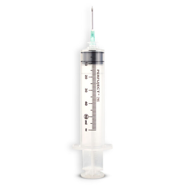 PERFUJECT Pumpenspritze 50 ml LL mit Kanüle 2,0 x 30 mm VE = 50 Stck. /