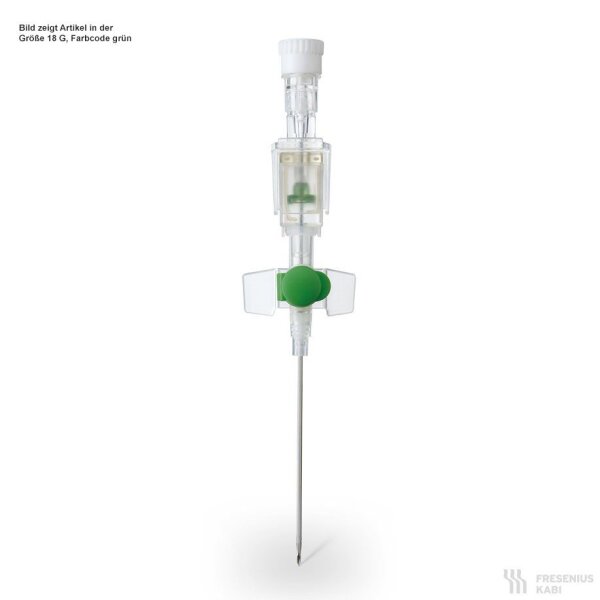 Vasodrop Safety Venenverweilkanüle, PUR, 18 G, 1,30 x 32 mm, grün VE = 50 Stck.