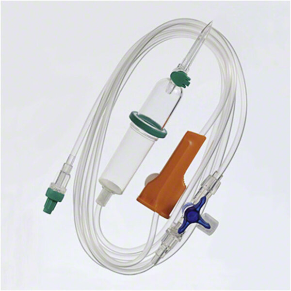 Intrafix SafeSet Infusionsgerät 220 cm, mit Dreiwegehahn Discofix C VE = 100 Stck.